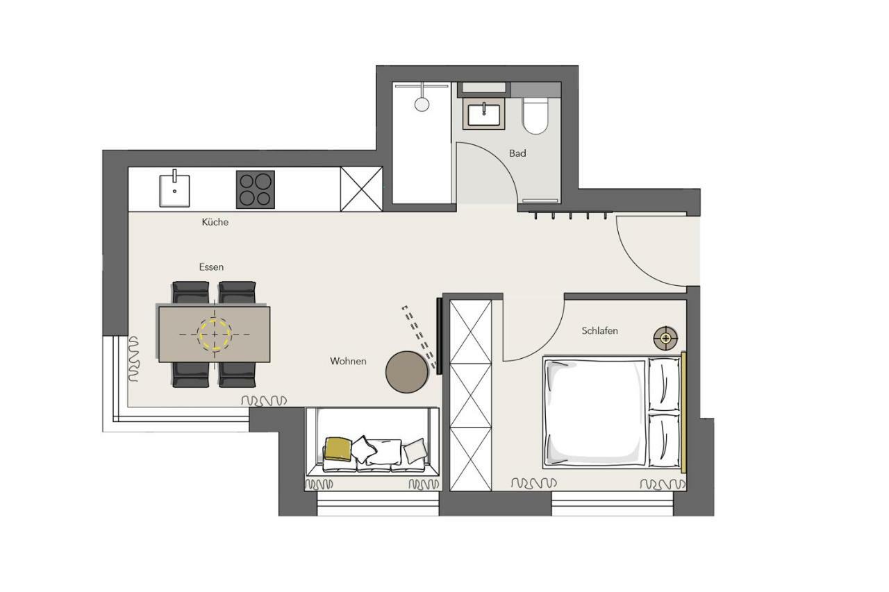 Modern Apartment Near Downtown Munique Exterior foto